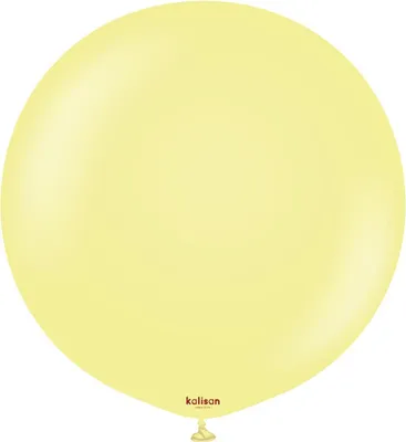 Image de Ballons Macaron en latex Jaune, jaune, 45 cm, 1 pc.