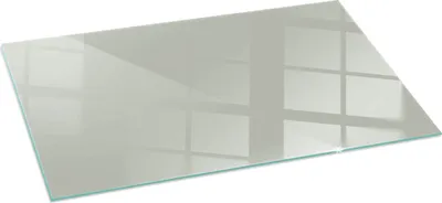 Produktbild von Glasbodenplatte für 120x60 cm – Kaminofen – Kaminplatte Glas – Schutzglas – Funkenschutzplatte –Glasbodenplatte Feuerfeste – Hitzeschutzplatte – Bodenschutz aus Glas – Farbe Graugrün