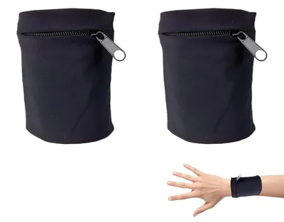 Productafbeelding van 2 Stuks Sport Armbanden met Handgelenktas en Rits