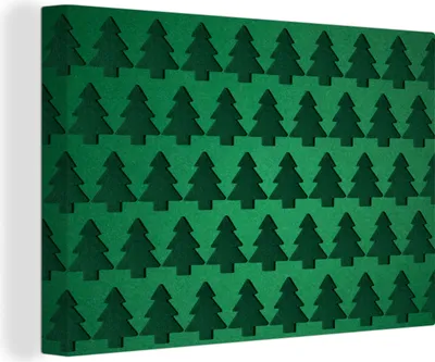 Produktbild von OneMillionCanvasses® - Leinwandbilder - 140x90 cm, Weihnachtsbäume - Weihnachten, Wandbilder Kunstdruck Wanddekoration