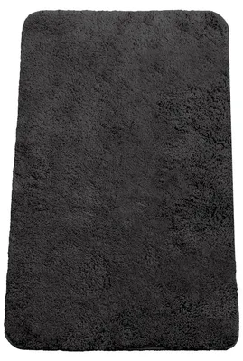 Image de Tapis de bain 70 x 120 cm, tapis de bain, tapis de salle de bain, tapis de douche, noir