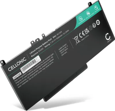 Produktbild von CELLONIC 1x Akku für Notebook Kompatibel mit Dell Latitude E5550, Latitude 15 (E5550), Latitude 5450, CHWGG - (7200mAh, 7.4V)