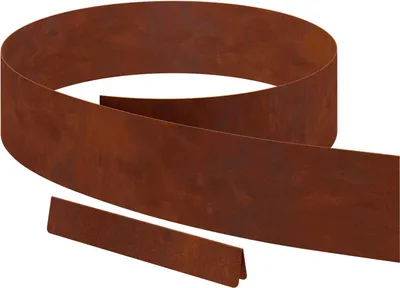 Image de Bordure de Pelouse Rouillé 450 x 0,05 x 15 cm