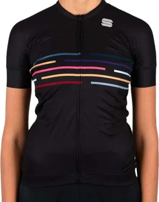 Image de Maillot manches courtes femme Velodrome - Noir - S