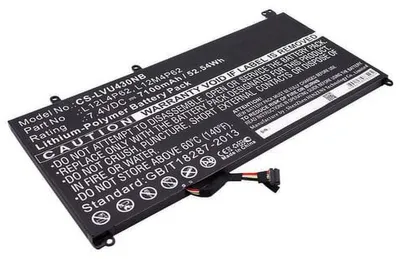 Produktbild von Akku für Lenovo L12M4P62 Li-Pol 7,4 Volt 7100 mAh schwarz.