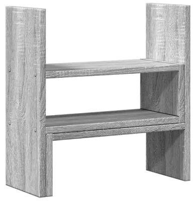 Produktbild von vidaXL Schreibtisch-Organizer Verstellbar Grau Sonoma 40x17x41 cm