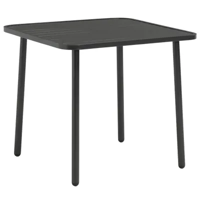 Produktbild von vidaXL 3-tlg. Bistro-Set Stahl Dunkelgrau