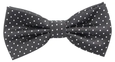 Produktbild von Fabio Farini - 1 Stück Herren Fliegen mit Punkten - Männer Querbinder Vorgebunden Bowtie Schwarz (Weiß)