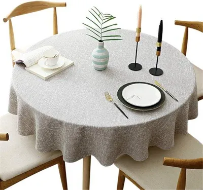 Produktbild von Elegantes Rundtuch 100% Baumwolle Ø 140 cm
