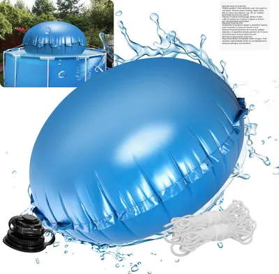 Produktbild von Izrielar Poolkissen Luftkissen 300x300cm Winterkissen Poolpolster Pool Abdeckung  rund für Schwimmbad geeignet als Winterabdeckung 1 Stück