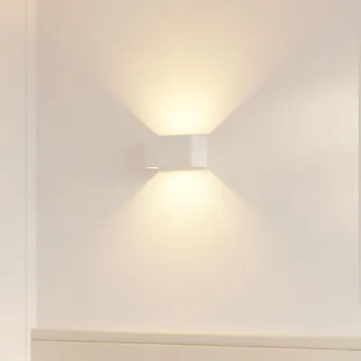 Productafbeelding van LUMIÈRE Design Wandlamp 'Teja' LED warmwit Up- & Downlight Wit