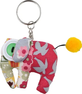 Produktbild von Tier-Anhänger mit Knopfaugen - Elefant 06 - Tierpüppchen