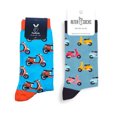 Produktbild von Lustige Socken Roller Socken Damen & Herren Uni Größe 36 – 45