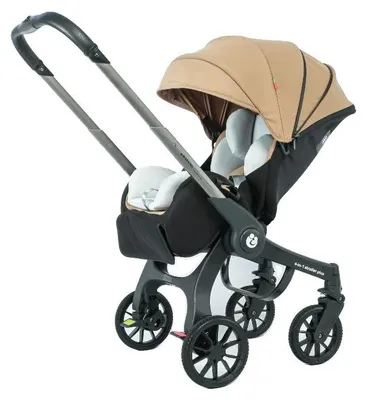 Productafbeelding van Babywagen, lichtgewicht, opvouwbaar design, khaki kleur