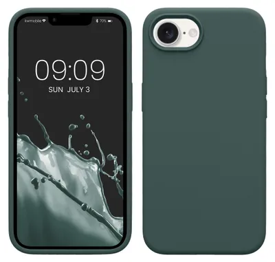 Produktbild von kwmobile Handyhülle für Apple iPhone 17e / iPhone 16e Hülle - Case Silikon - Kabelloses Laden - Schutzhülle Cover in Blaugrün