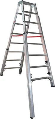 Produktbild von Euroline Premium 30578 Stufentreppenstehleiter 2x8 Stufen