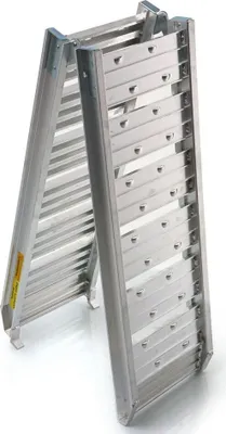 Produktbild von Auffahrrampe 200kg Aluminium 182cm klappbar Laderampe Verladerampe Rampe Schiene