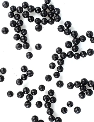 Imagen del producto de Mini bolas brillantes negras, 8 mm, 10 g - Talla única