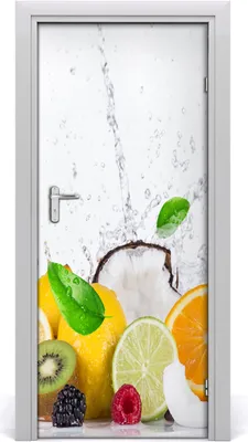 Produktbild von Tulup Türaufkleber 85x205 cm Dekorative Aufkleber Selbstklebend Wasserdichte Tapete Abnehmbar Schlafzimmer Wohnzimmer Wohnkultur - Obst