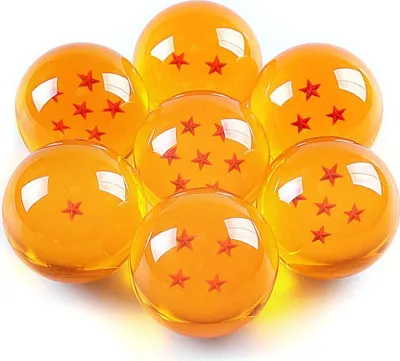 Produktbild von Dragon Ball Set mit allen 7 Dragonballs von Son Goku in einer Sammelbox