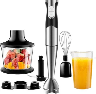 Obrázok produktu pre Kuchynský robot 3 v 1 – RVS – ručný mixér – sada mixérov – mixér na detskú výživu a smoothie