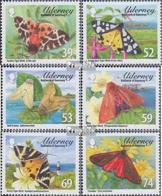 Produktbild von Briefmarken GB - Alderney 2012 Mi 446-451 (kompl.Ausg.) postfrisch Bärenspinner