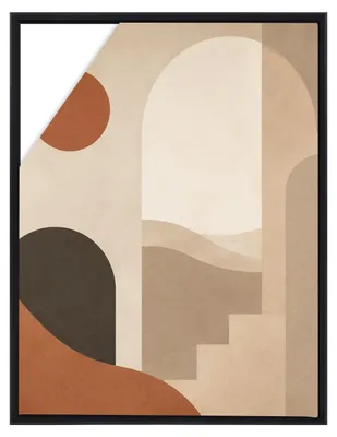 Schattenfugenrahmen Alu 50x70 cm schwarz für Leinwand