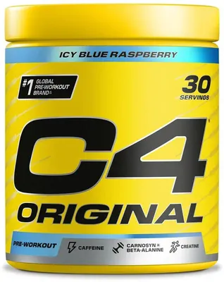 Immagine prodotto di Cellucor C4 Original 195-198 g lampone blu / Stimolanti pre-allenamento / Eccellente pre-allenamento con formula migliorata