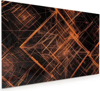 Produktbild von Küchenrückwand Spritzschutz Glas mit Motiv Geometrisches Muster 40 x 40 cm