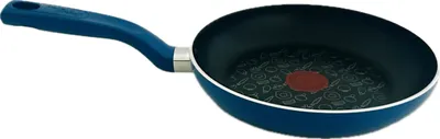 Produktbild von Tefal Bratpfanne, Aluminium, Blau, Rund, 24 cm Ø, 8.6 cm hoch, 43.5 cm lang, Antihaftbeschichtung, Induktionsgeeignet, Thermo-Punkt, Schüttränder, G80504