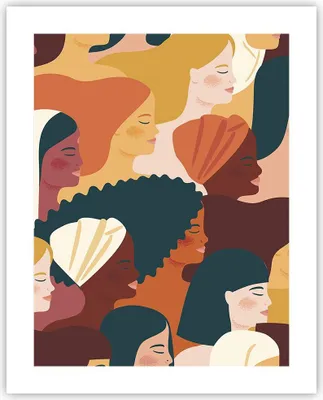 Produktbild von Poster - Poster ohne Rahmen - Frauen Multikulturalismus Modern - 40x50 cm - Wand Bild - Wanddeko - Wandbilder - Kunstposter - Wandposter - Bilder - Kunstdruck - Wanddekoration - P2XPA40x50-4500
