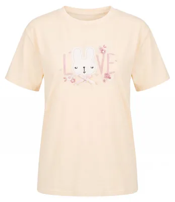 Image de T-shirt pour femme SWIRLIE - beige, taille S