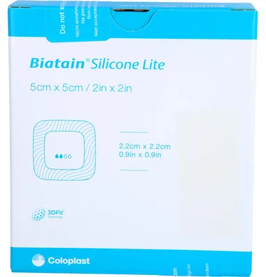 Produktbild von Biatain Silicone Lite Schaumverband 5 x 5 cm, 5 St. Verband