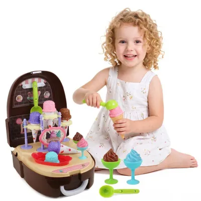 Immagine prodotto di Woopie Gelateria Set da Gioco Cucina in Uno Zaino 36 Pezzi.