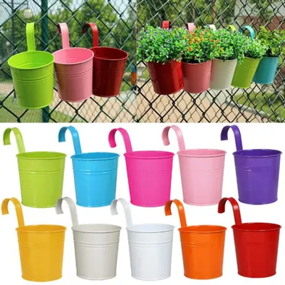 Produktbild von 10er Set Blumentöpfe Balkontopf Pflanztopf Übertopf bunt