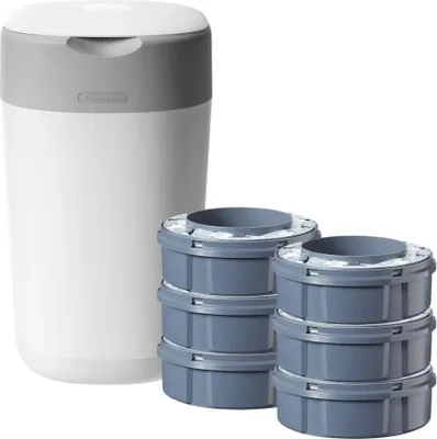 Produktbild von Tommee Tippee Windeleimer Twist & Click mit 6 Nachfüllkassetten