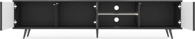 Produktbild von Selsey TV-Lowboard Bello, Schwarz, mit schwarzen Beinen, 175 cm breit
