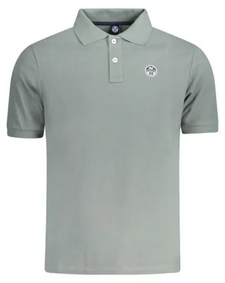 Produktbild von Herren Kurzarm-Poloshirt in Grün mit Logo und Applikation