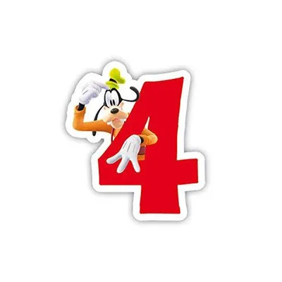 Zdjęcie produktu dla Numerowane świeczki urodzinowe Myszki Miki nr 4