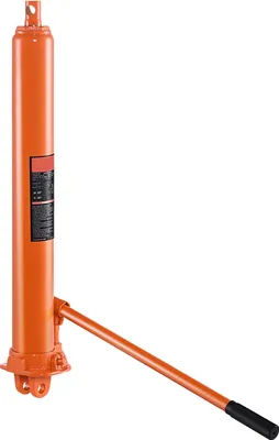 Image de SucceBuy Cric hydraulique à piston long, vérin de levage de moteur de 8 tonnes avec pompe à piston unique et base de chape, vérin hydraulique pour levage de moteur