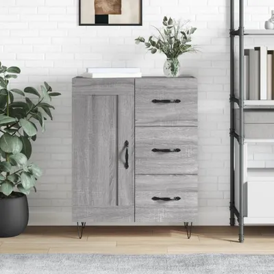 Produktbild von The Living Store Sideboard Grau Sonoma 69,5x34x90 cm Holzwerkstoff