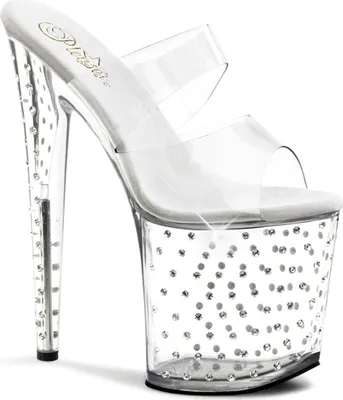 Produktbild von STARDUST-802 Damen Slipper von Pleaser, Transparent EU 36, US 6
