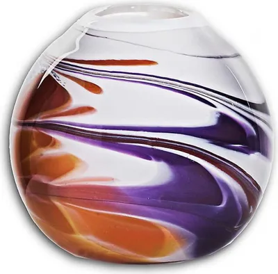 Produktbild von Kugelvase Farbenzauber 11cm, Glas orchidea