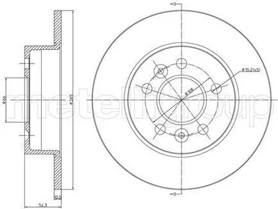 Produktbild von 2x METELLI Bremsscheibe 23-0482C für RENAULT ESPACE III (JE0_) AVANTIME (DE0_)