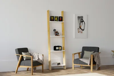 Immagine prodotto di Skye Decor, Fayko- Fayko PUQ, bianco, libreria, 170x49x25 cm, pannello truciolare rivestito al 100% in melamina