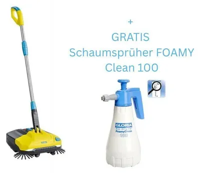 Produktbild von GLORIA Multi-Kehrmaschine EasySweep 18V (mit Akkuset) + GRATIS Schaumsprüher FOAMY Clean 100 - 001501.0000_A