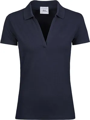 Immagine prodotto di Tee Jays 1409 | Ladies Polo Womens Luxury Stretch V-Neck Polo - Colore: Navy - Taglia: M