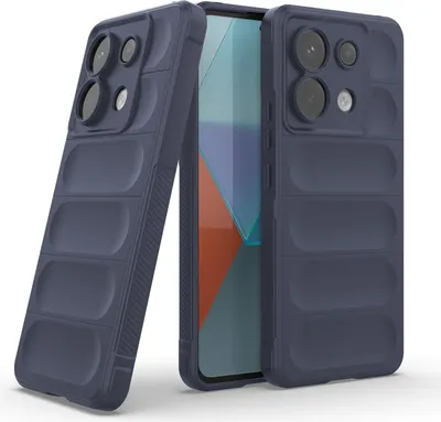 Produktbild von Handy Hülle für Xiaomi Redmi Note 13 Pro 5G Grip Case Cover Schutzhülle Softgrip Farbe: Dunkelblau