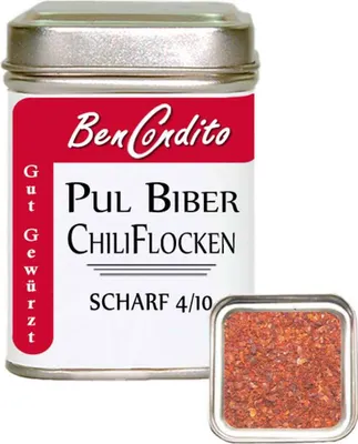 Produktbild von Pul Biber Chiliflocken – milde Schärfe in Flockenform