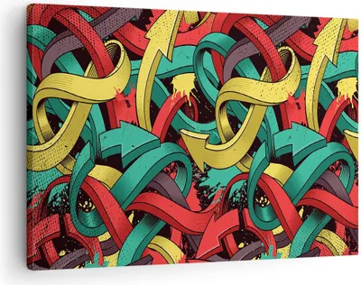 Produktbild von Bild auf Leinwand - Leinwandbild - Abstraktion modern - 70x50cm - Wand Bild - Wanddeko - Wandbilder - Leinwanddruck - Bilder - Kunstdruck - Wanddekoration - Leinwand bilder - Wandkunst - AA70x50-3505